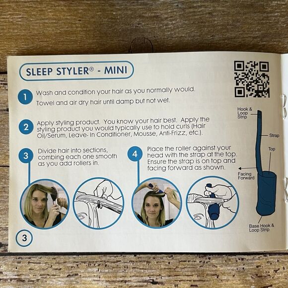 The Sleep Styler Mini a set of heat-free hair rollers Gently Used - Picture 6 of 9